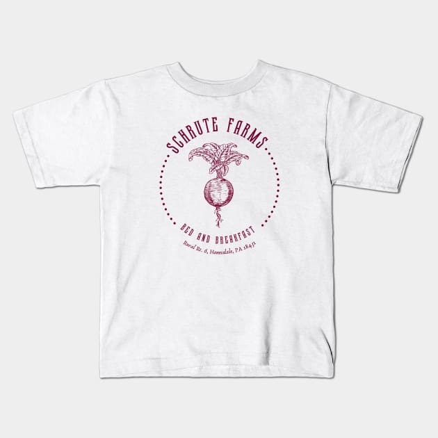 Schrute Farms Kids T-Shirt by ScintillaDesiderata 